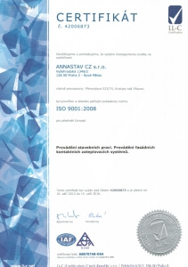 Certfikát ISO 9001