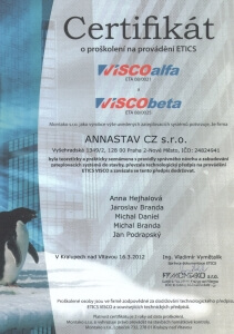 Certifikát Visco Alfa